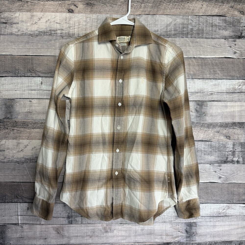 Polo Ralph Lauren Denim & Supply Women's Classic Fit Plaid Twill Long Sleeve XS